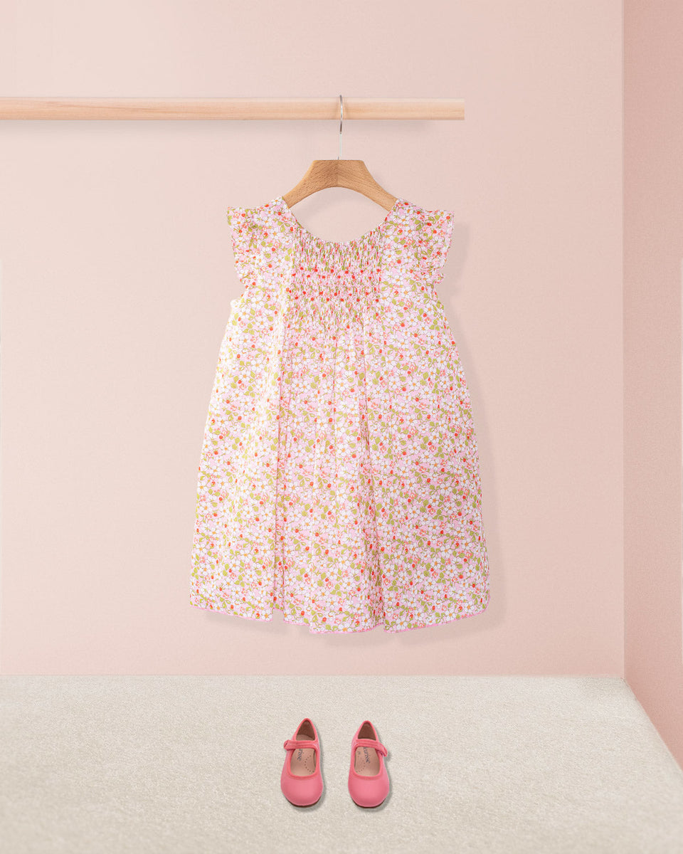 Elize Liberty Strawberry Field Pink Smock