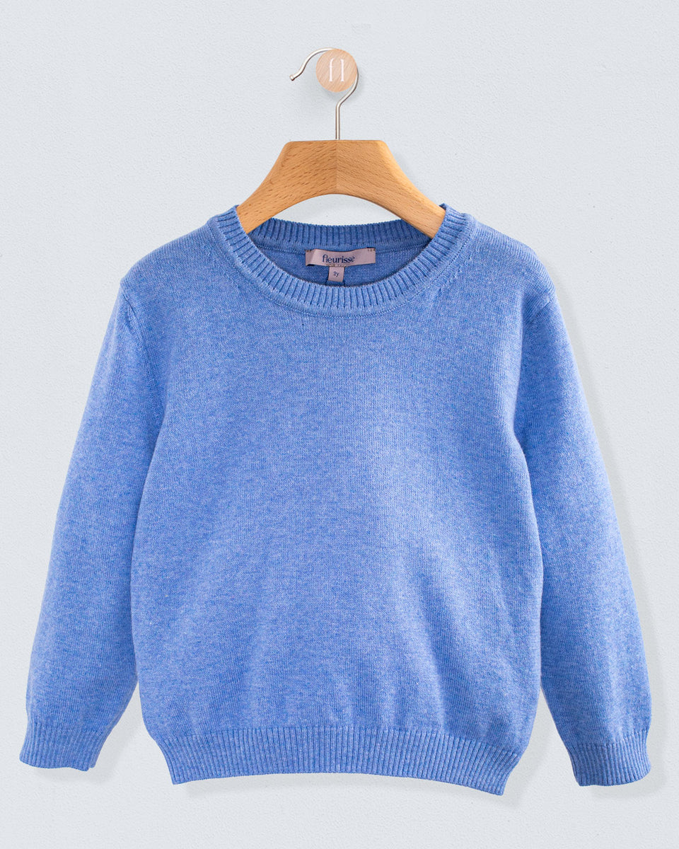 Arthur Jean Mélange Cotton Crew Neck