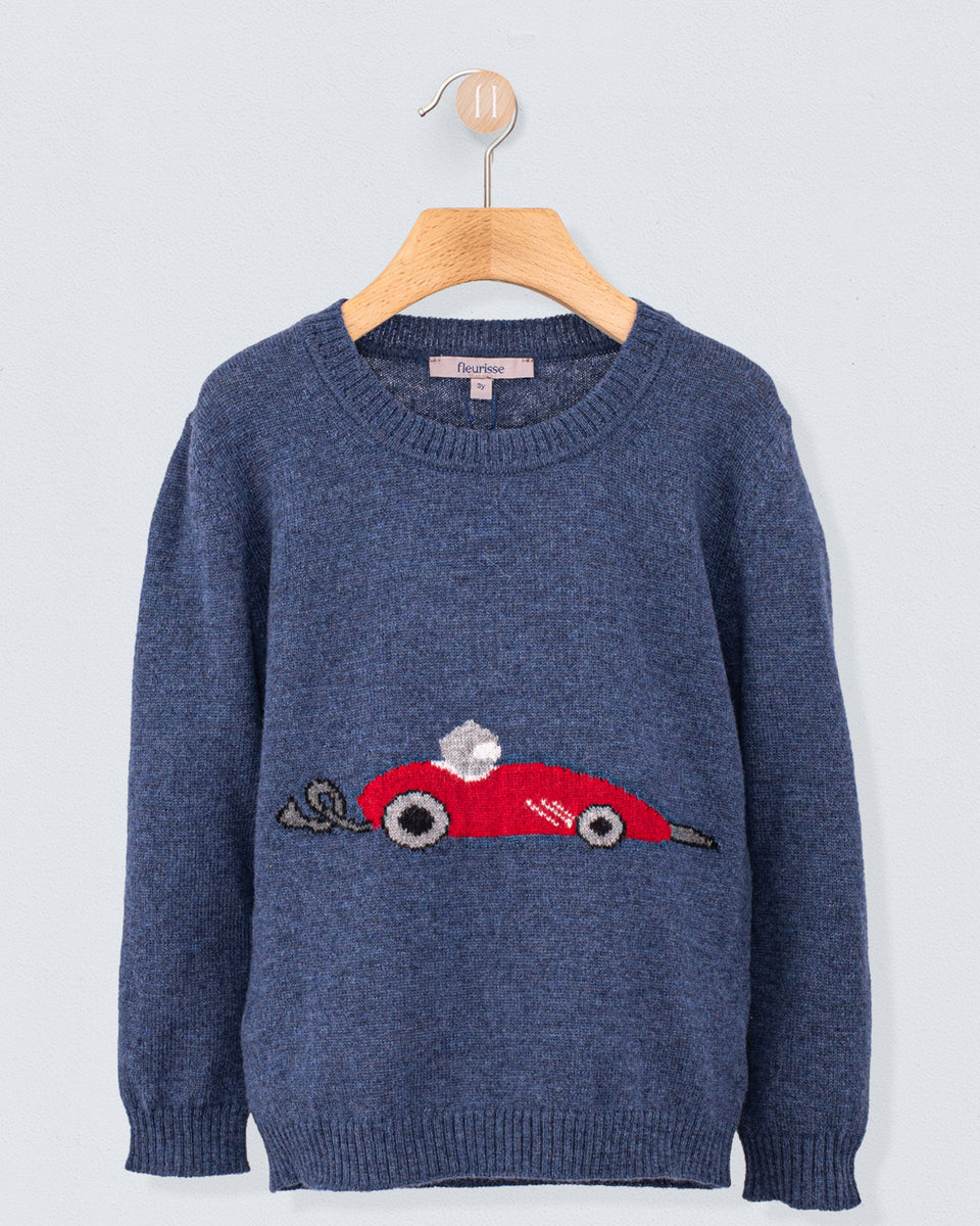 Car Jean Blue Mélange Sweater