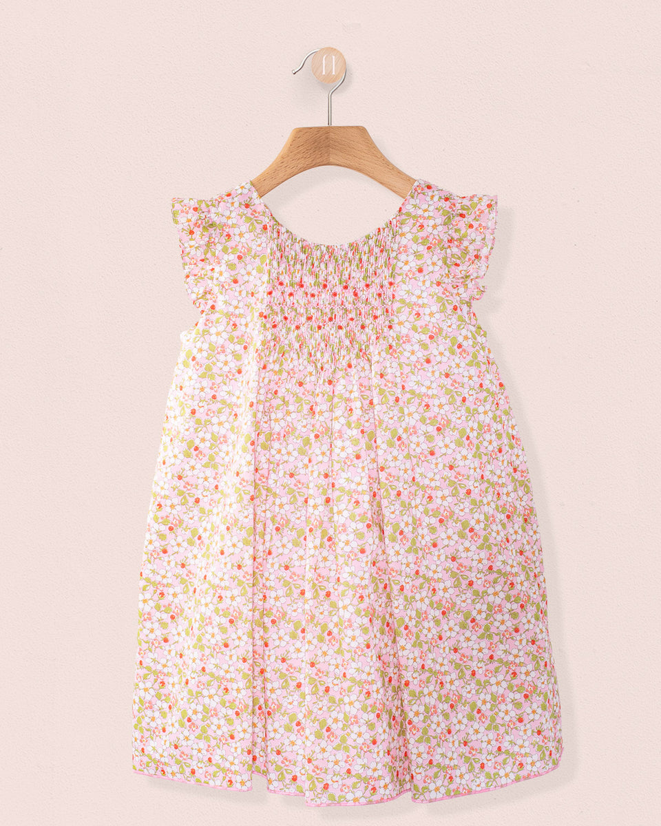 Elize Liberty Strawberry Field Pink Smock