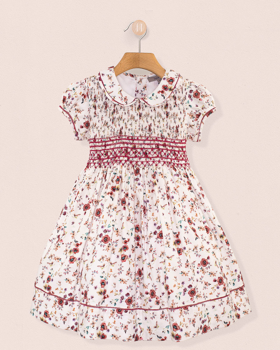 Emma Tuscany Mauve Floral Smock