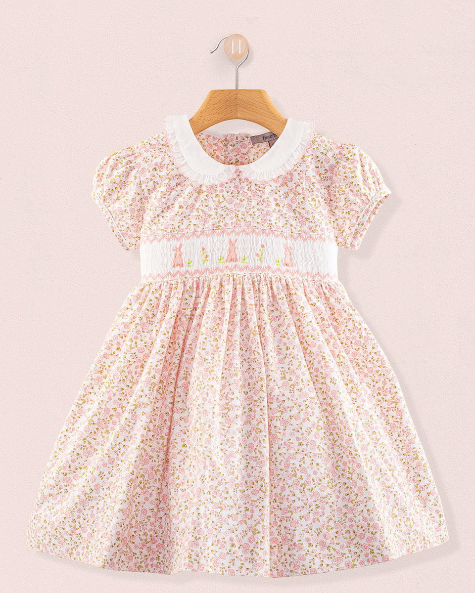 Bunny Florencia Pink Daisy Smock