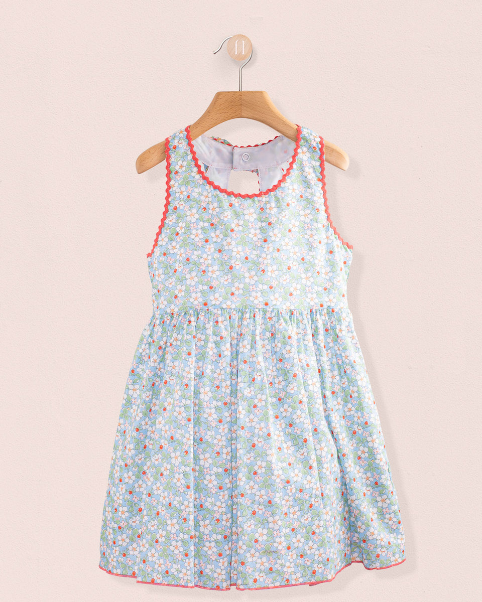 Ibiza Liberty Strawberry Field Blue Dress