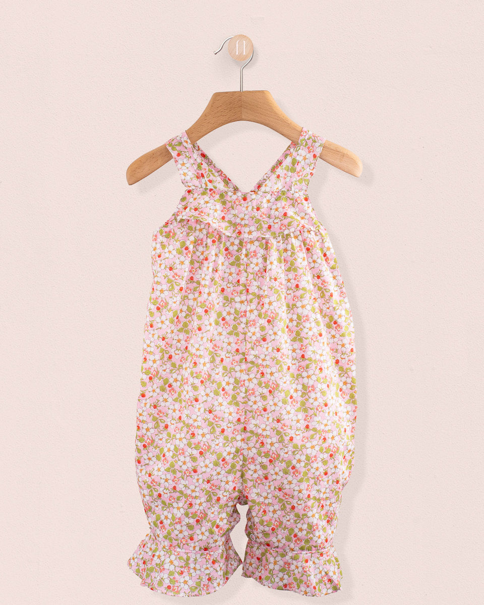 Charm Liberty Strawberry Field Pink Overall