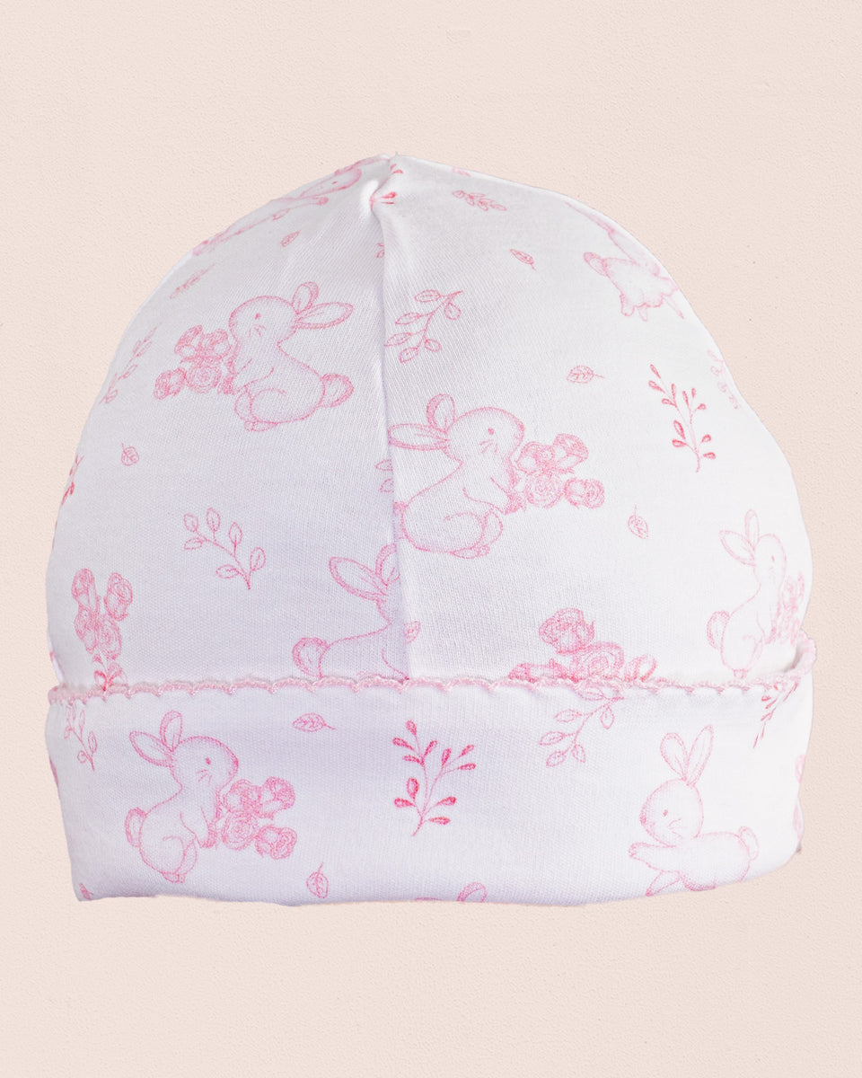 Pima Pink Bunnies Hat