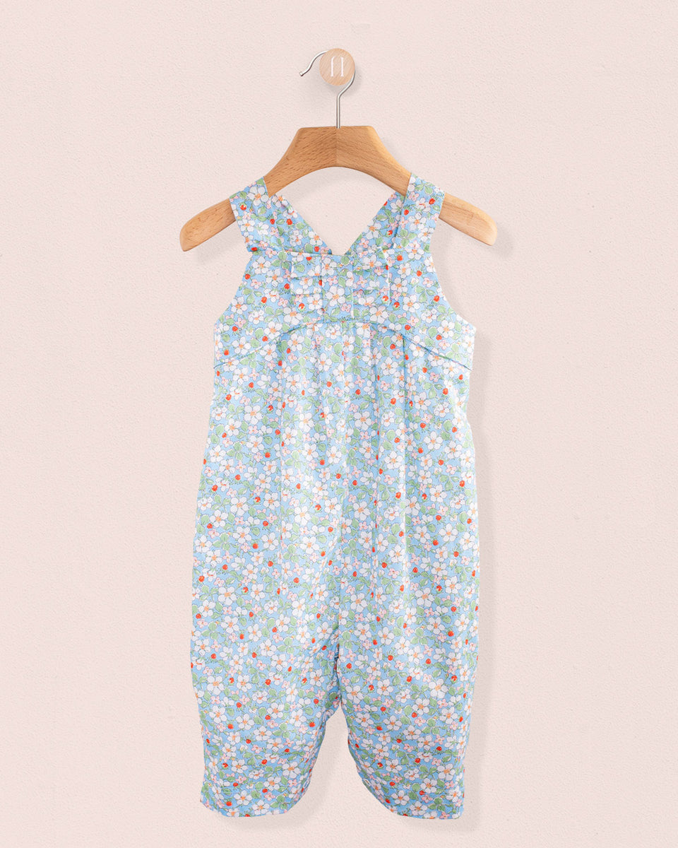 Louise Liberty Strawberry Field Blue Overall