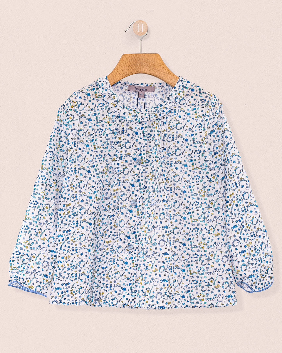 Ruffle Tunic Liberty Brit Blue