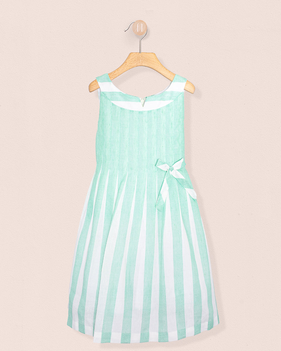 Vienna Italian Mint Linen Dress