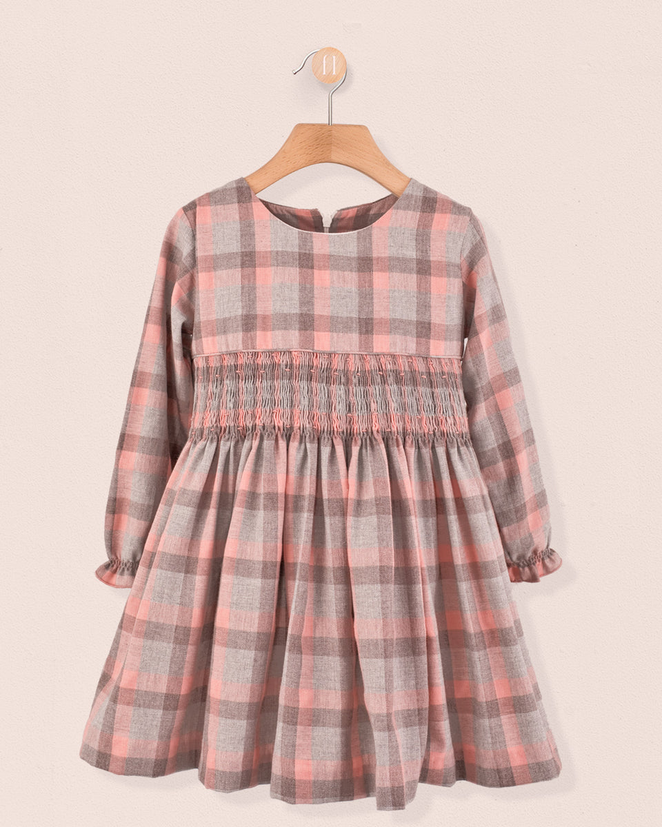 Bonheur Orchid Check Smock