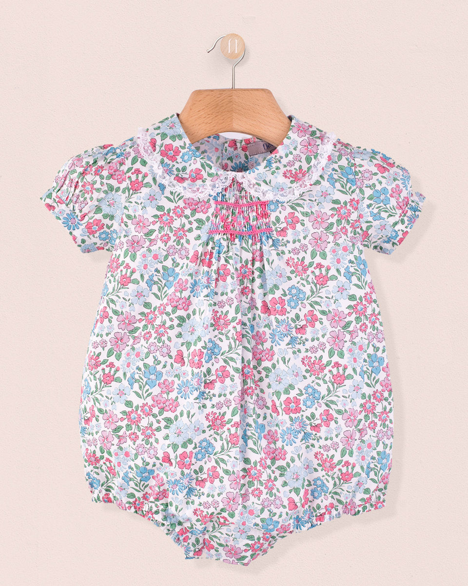 Smocked Bubble Liberty Annabella Pastel