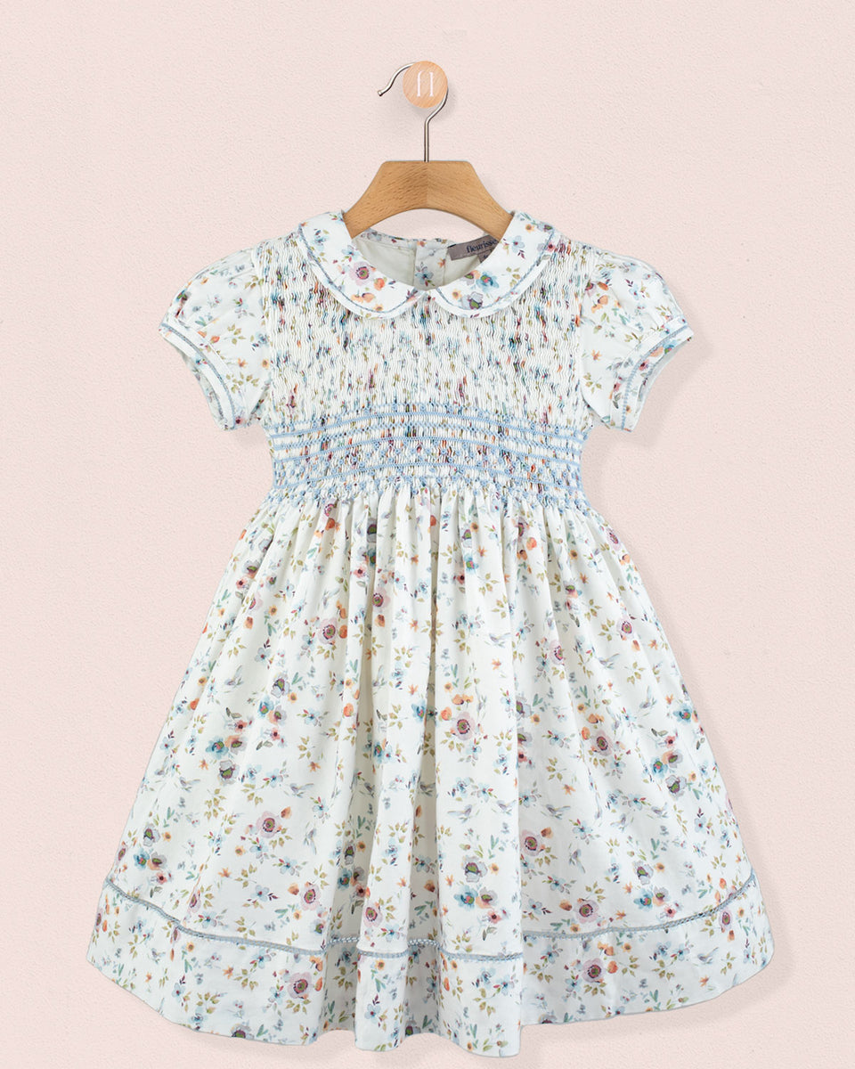 Emma Tuscany Blue Floral Smock