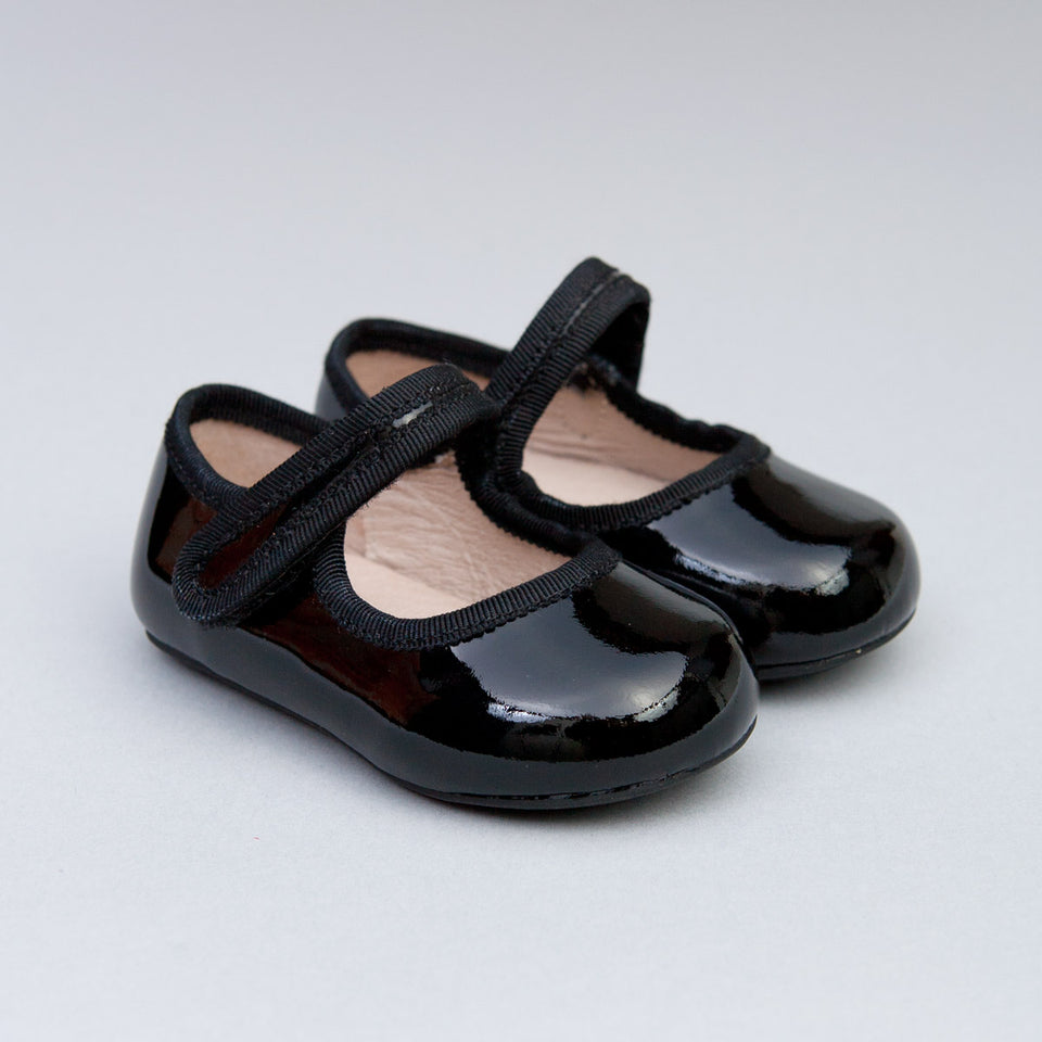 Isabelle Black Patent Leather Baby Mary-Jane