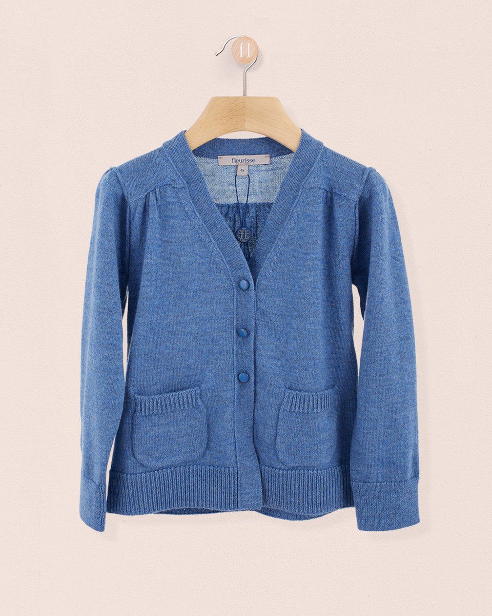 Olivia Blue Mélange Cardigan